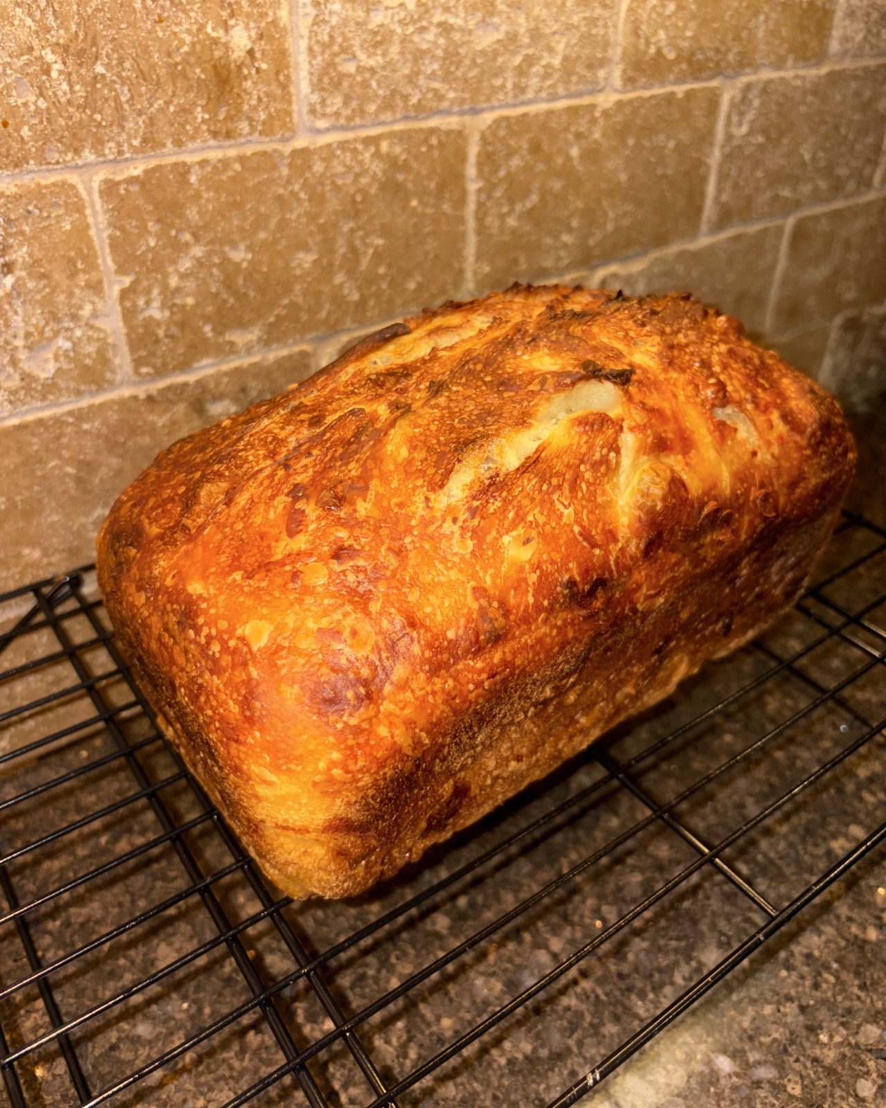 Italian Herb & Cheese Sourdough Loaf by Brock's Kitchen
