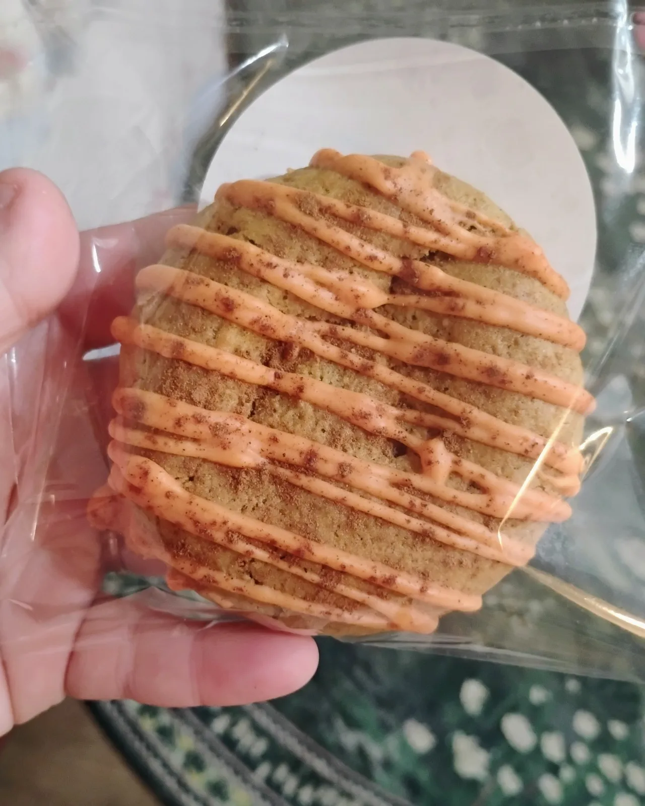 Pumpkin Spice Stuffed Cookie