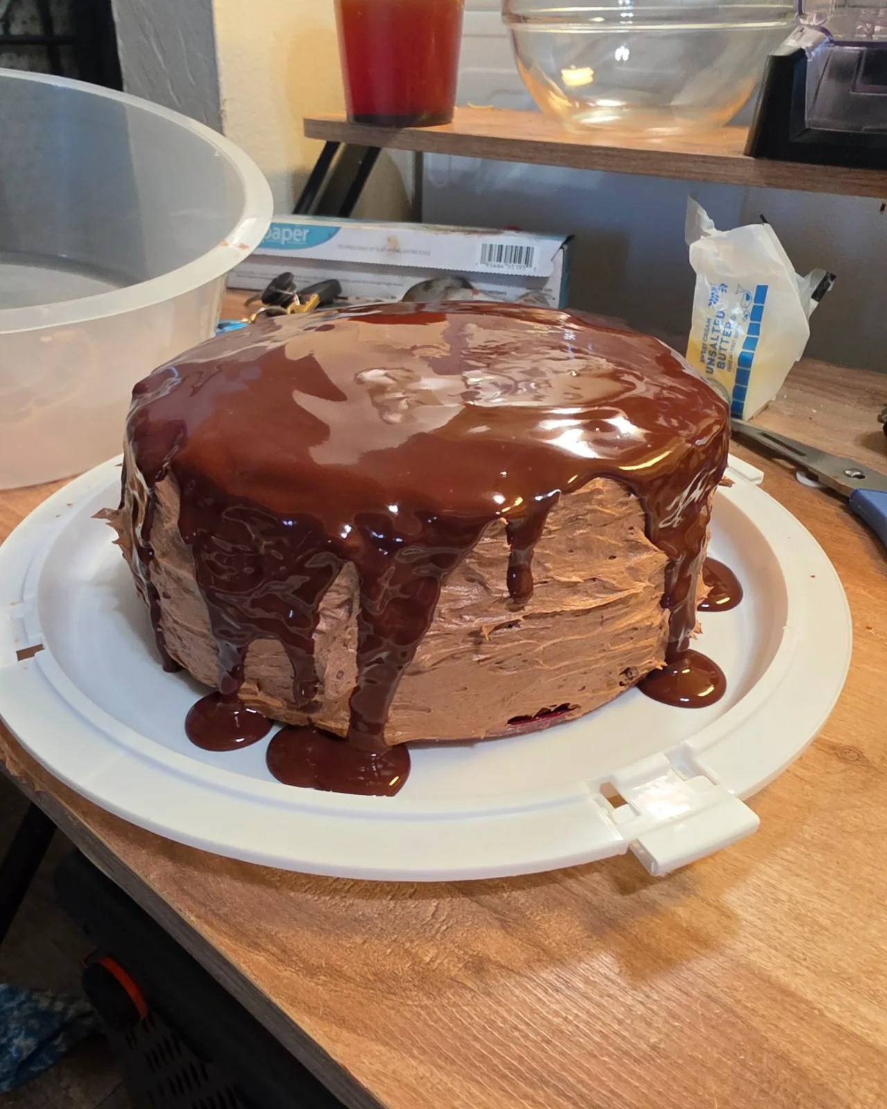 Chocolate brownie cake