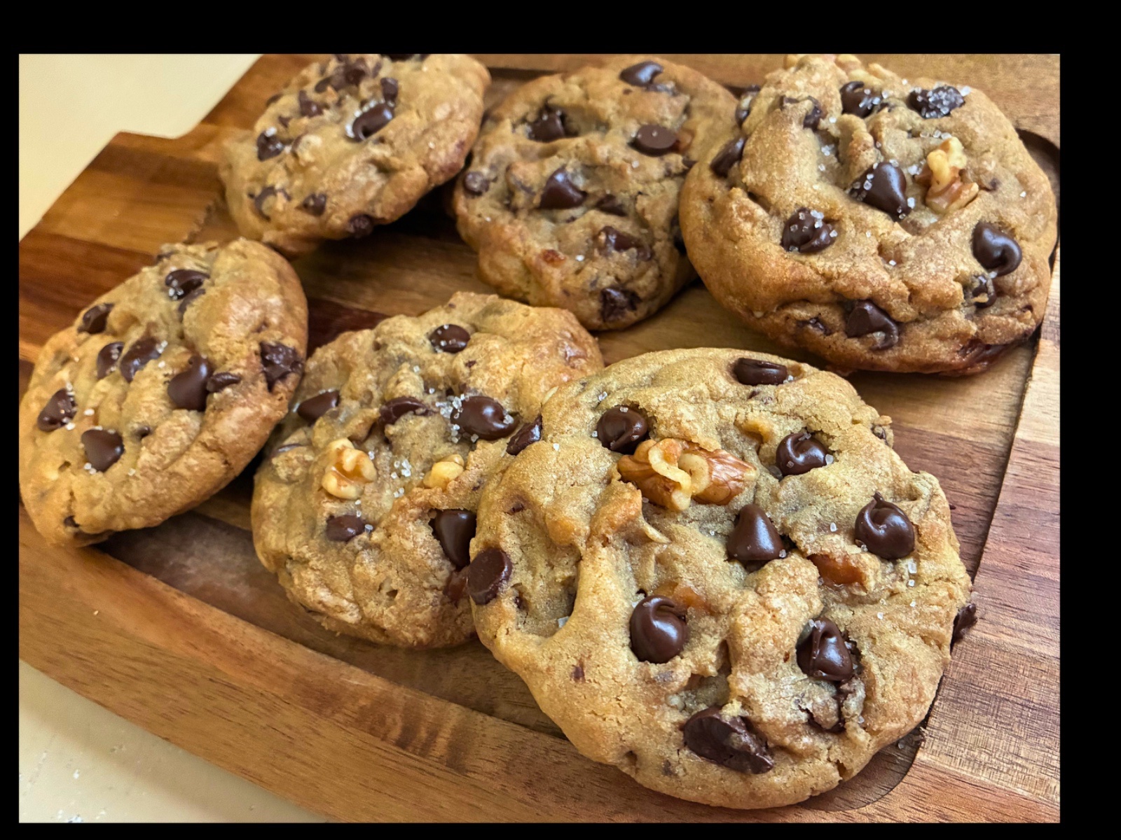 Caramel Chocolate Chip Walnut Cookie