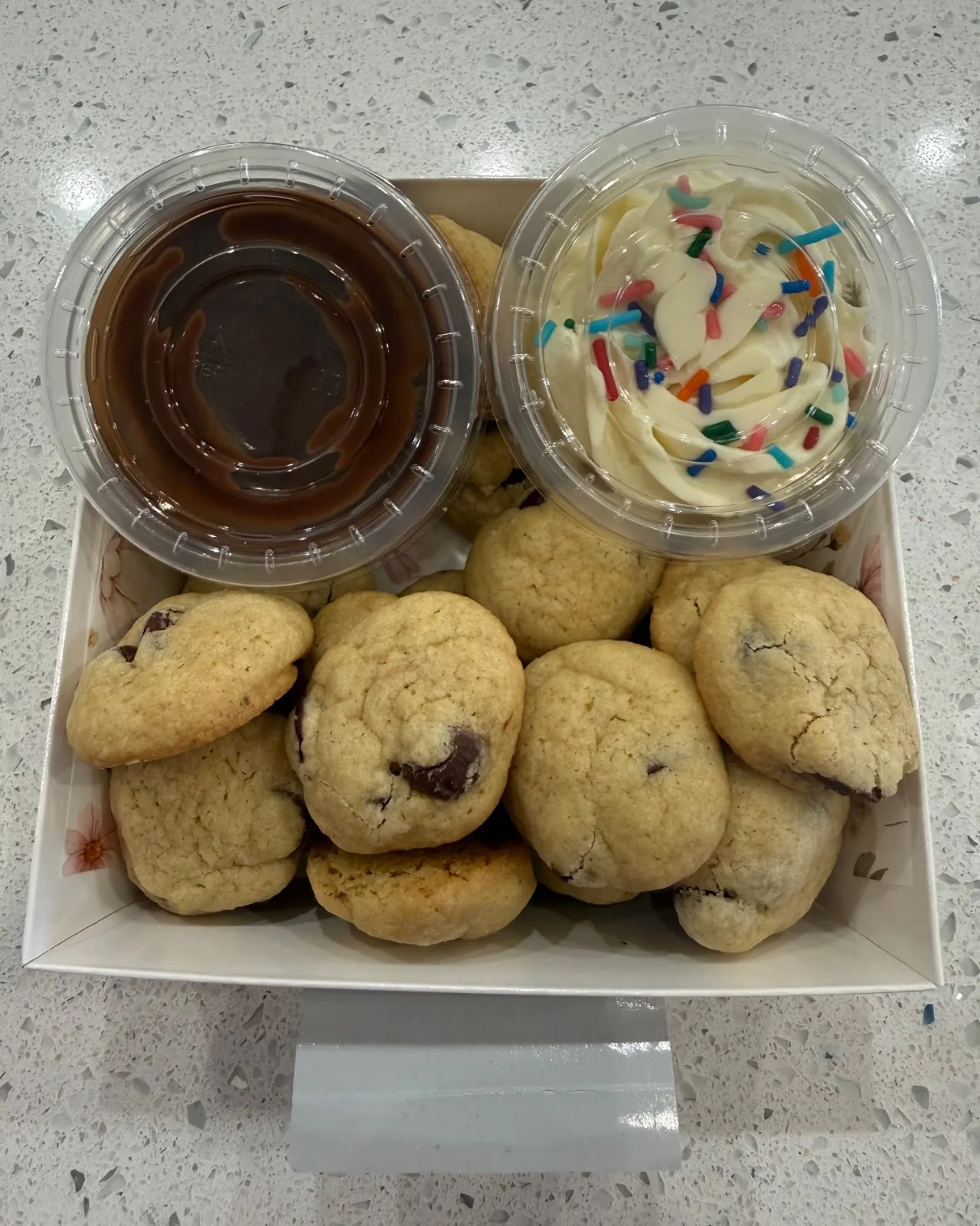 Brown Butter Mini Chocolate Chip Cookies with Dippers