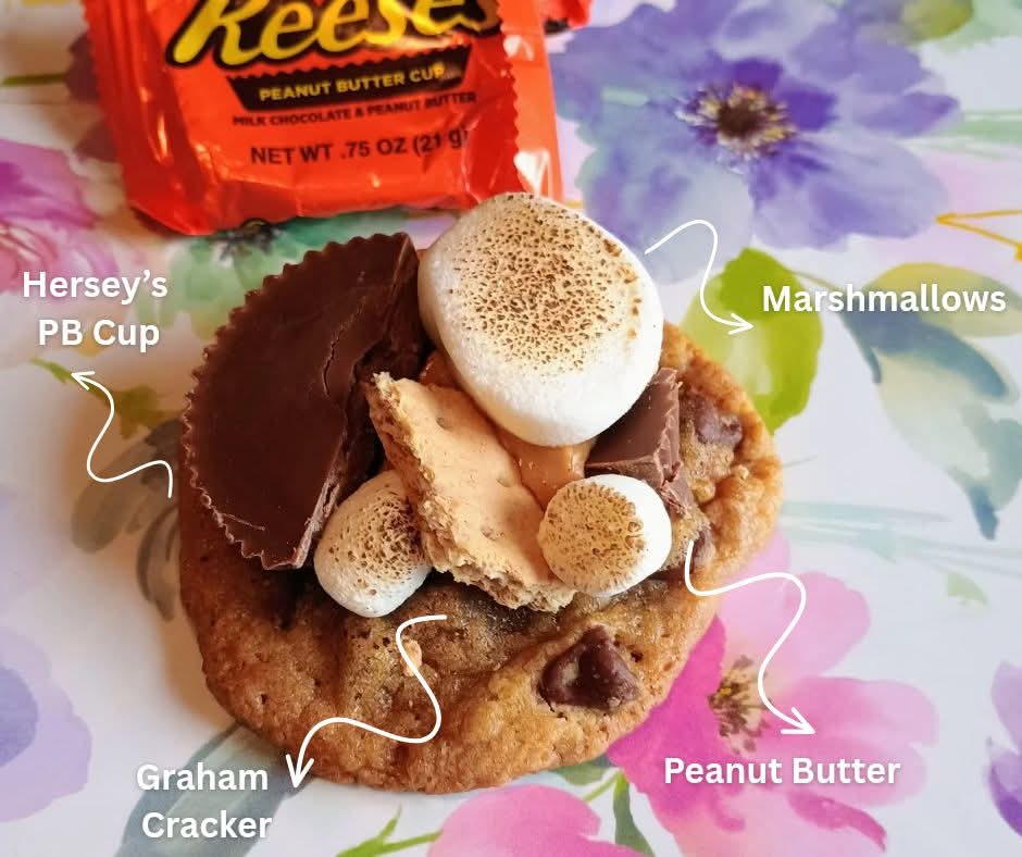 Reese's Peanut Butter S'more Brown Butter Cookies