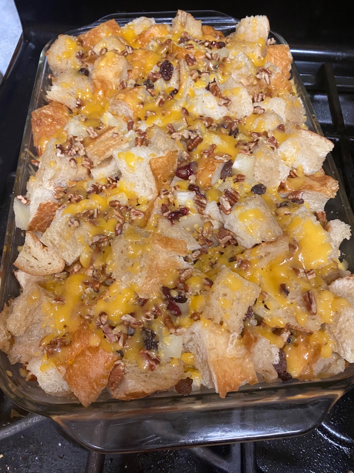 Capirotada (Mexican bread pudding)
