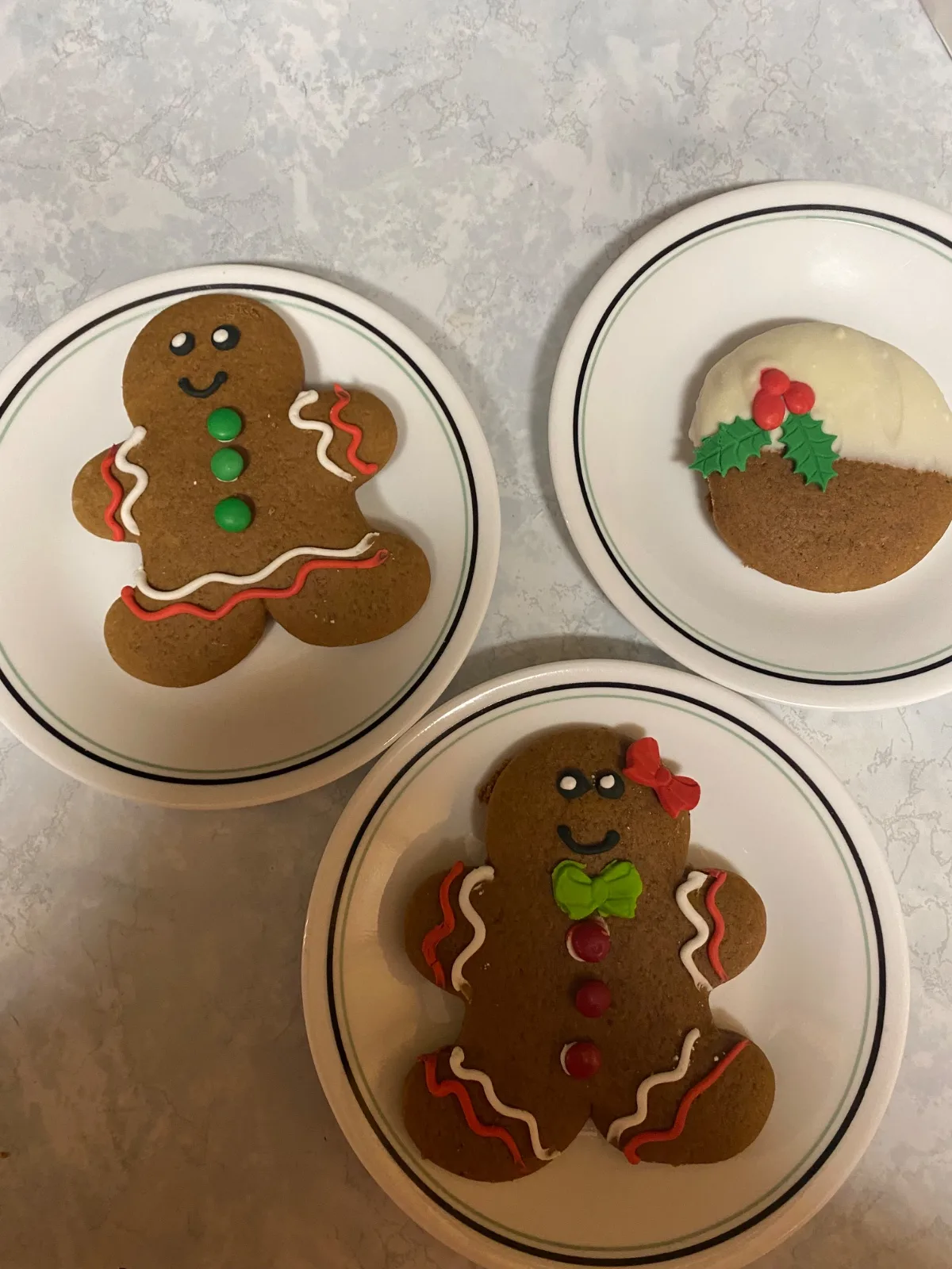 Gingerbread cookies decorated