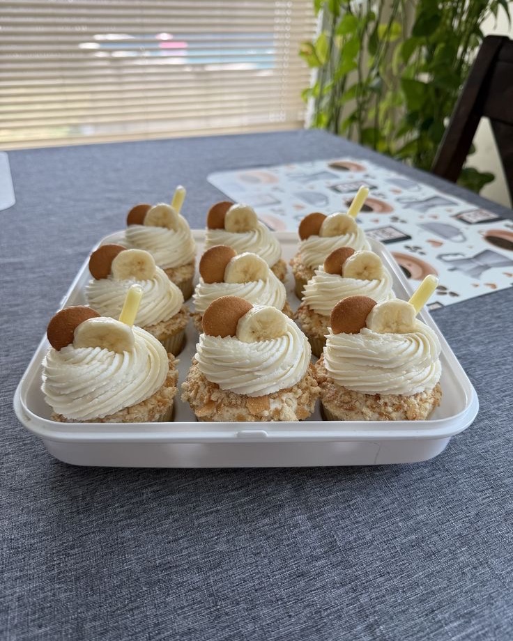 Banana pudding cupcakes